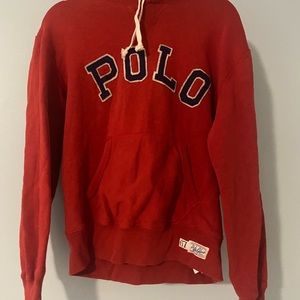 Mens red Polo/ Ralph Lauren hoodie